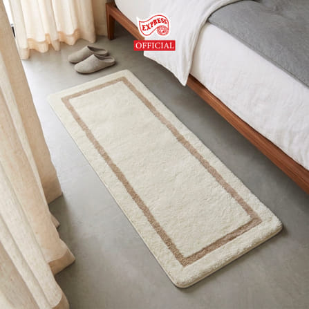 พรมเช็ดเท้ายาว EXPRESS CARPET รุ่น EL2-5 ขนาด50X120 ซม. หนา 20 มม. สีครีม _3